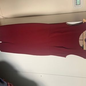 Red Dress - sits just below the knee , never worn